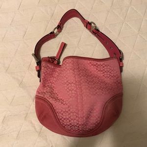 Pink coach bag / purse